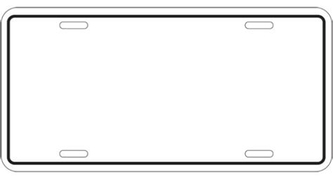 Pdf Blank Printable Temporary License Plate Template - Printable Templates