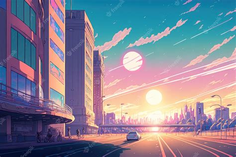 Premium Photo | City of a distant earth-like planet in aesthetic style ...