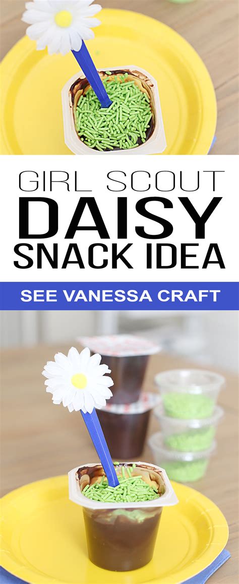Girl Scouts Daisy Pudding Snack Idea for Troop Meetings