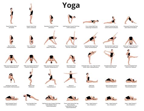 75 Yoga Poses PDF 8.5x11 - Etsy Israel