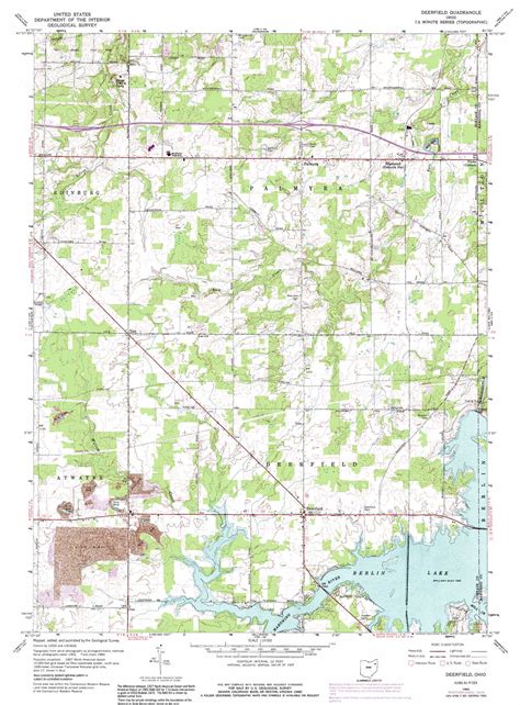 Deerfield topographic map, OH - USGS Topo Quad 41081a1