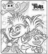Coloring Pages Of Trolls World Tour Coloring sketch template