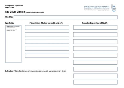 Key Driver Diagram Template