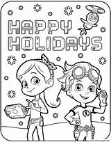 Happy Holidays With Rusty Rivets Coloring Page Printable sketch template