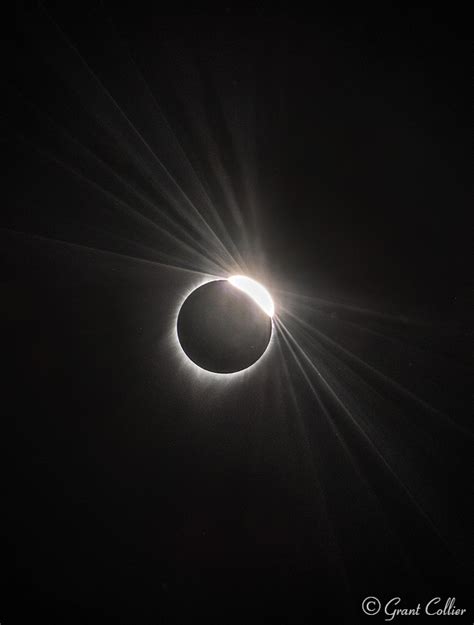 Diamond Ring Effect During Total Solar Eclipse in Wyoming, USA