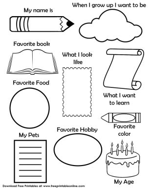 When I Grow Up Worksheet Preschool Names, Free Preschool, Kindergarten ...