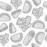 Mexican Food Coloring Pages Free Printable Of Tacos  sketch template