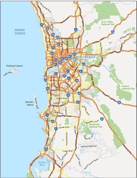 Map of Perth, Australia - GIS Geography