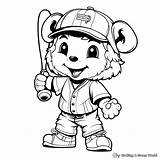 Mascot Mascots Letscolorit Ausmalbild Players Sketch Coloring Page sketch template
