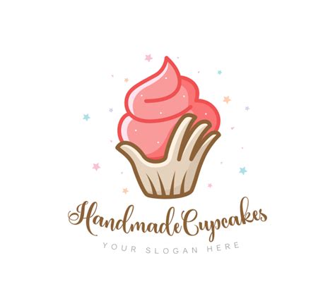 Handmade Cupcake Logo & Business Card Template - The Design Love