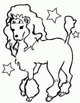 Coloring Pages Of Poodles  Home sketch template