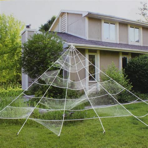 9.8' Giant White Outdoor Spider Web Halloween Decoration - Walmart.com - Walmart.com