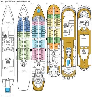 Star Legend decks, cabins, diagrams and pics.