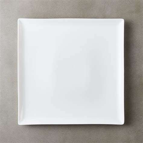 Tuck White Square Dinner Plate + Reviews | CB2