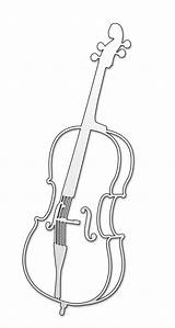 Cello Coloring Page sketch template