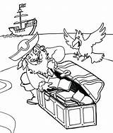 Pirate Treasure Chest Coloring Pages At GetColoringscom  Free sketch template