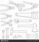 Repair Tools Coloring Crafts And Worksheets For Sketch Page sketch template