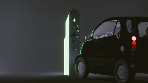 Electric Vehicle Charging Station Design | Behance