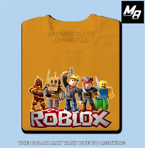 Roblox Characters TSHIRT AND ADULT (UNISEX) - MYNIMALIST APPAREL ...