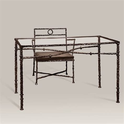 Contemporary dining table - ROMA X - Objet Insolite - glass / bronze base / rectangular