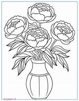 20 Free Peonies Coloring Pages For Adults And Kids – My Spot sketch template