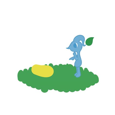 Blue Pikmin by gravedrawings on DeviantArt