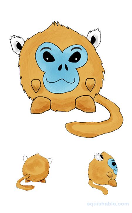 squishable.com: Squishable Golden Snubnosed Monkey