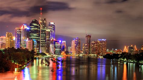 Download Brisbane River Bridge Building Architecture Cityscape Man Made Brisbane HD Wallpaper