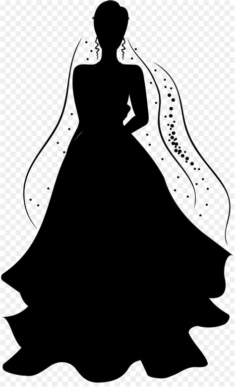 Clipart Wedding Dress Silhouettes Clip Art Library - vrogue.co