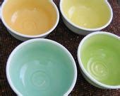 Handmade Pottery Coffee Mugs Ceramic Nesting by KarinLorenc