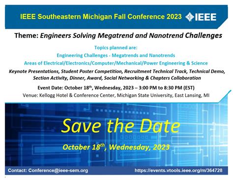 2023 SEM Fall Section Conference | IEEE Southeastern Michigan Section (SEM)