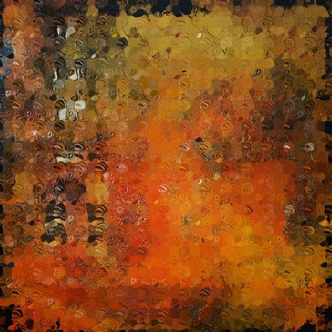 Abstract Orange Art Painting by Andrada Anghel