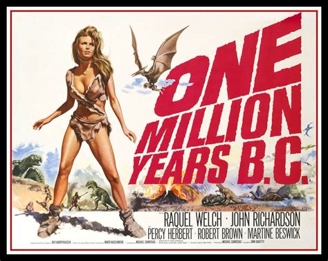 One Million Years Bc Movie Poster Raquel Welch Canvas Print | Etsy