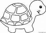 Tortoise Cartoon Coloring Pages sketch template