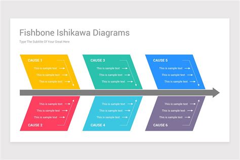 Fishbone Ishikawa Diagrams PowerPoint Template | Nulivo Market