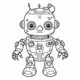 Cute Robot Coloring Pages For Kids To Print Cool 41% OFF sketch template