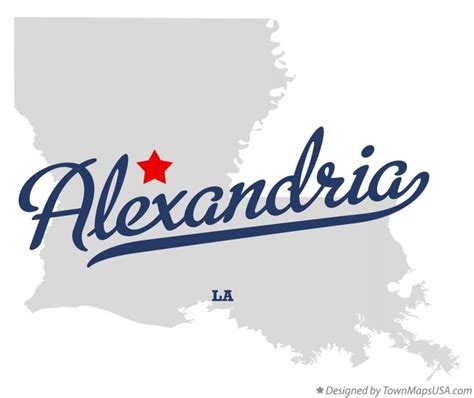 Map of Alexandria, LA, Louisiana