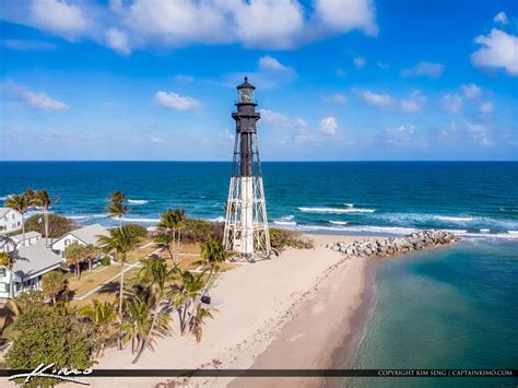 Pompano Beach Inlet Lighthouse Pompano Florida | Royal Stock Photo