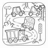 Car Black And White Coloring Book Or Page For Kids Nature  sketch template
