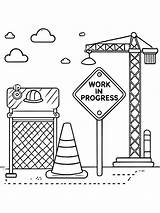 Construction Coloring Pages Printable Free & Easy  GBcoloring sketch template