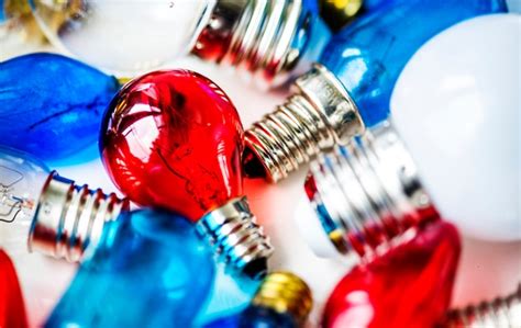 Free Photo | Collection of colorful light bulbs