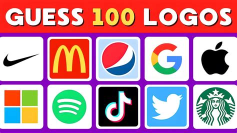 Guess the Logo in 3 Seconds | 100 Famous Logos | Logo Quiz - YouTube