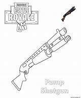 Shotgun Fortnite Coloring page Printable sketch template