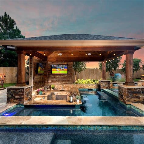 36+ Rumored News on Outdoor Kitchen and Pool Covered Patios Entertaining Revealed ...