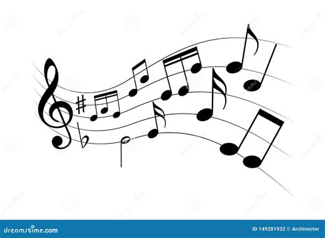 Sheet Music Signs As Melody Symbol Stock Vector - Illustration of melody, internet: 149281932