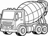 Concrete Mixer Truck Coloring Pages  ColoringDraftcom sketch template
