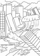 Tsunami Coloring Pages Drawing Huge Getdrawings Getcolorings Color  sketch template