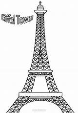Printable Eiffel Tower Coloring Pages For Kids sketch template