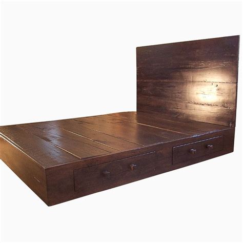 Buy a Hand Made Reclaimed Wood Platform Bed, made to order from The ...