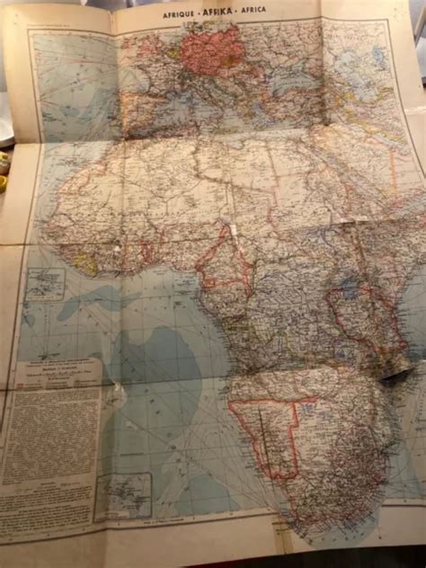 WW2 GERMAN HUGE map Africa colonies Afrika Korps to backpack mapcase WWII 2WW $47.99 - PicClick